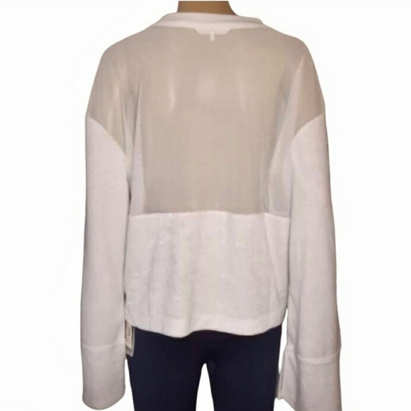 *NWT! C&C California FRENCH TERRY MESH PULL OVER SHIRT COVER UP TOP SIZE LARGE - Picture 2 of 9